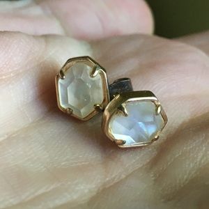 Kendra Scott rose gold earrings
